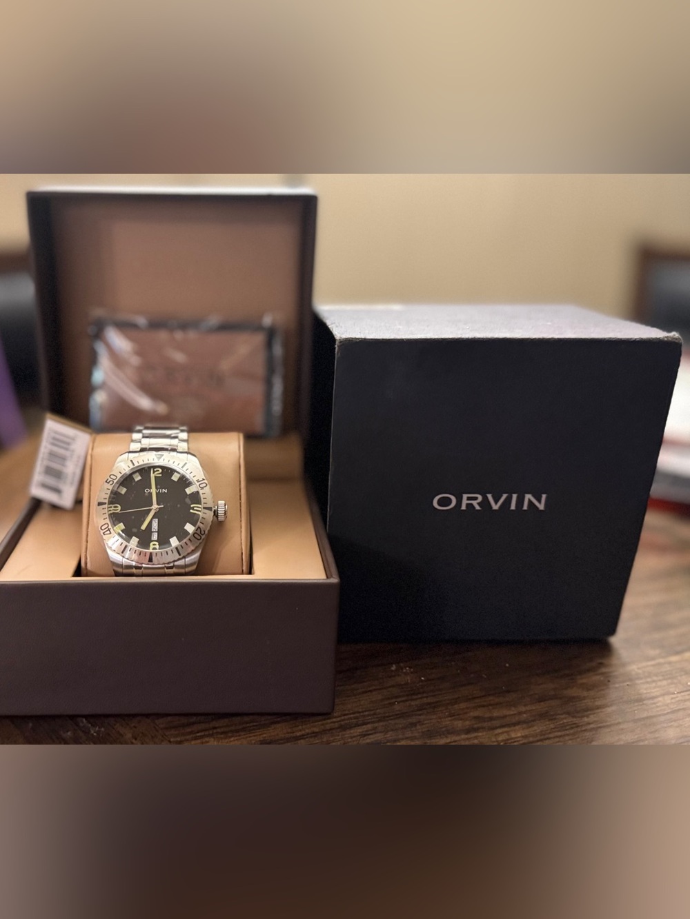 Brand New Stainless Steel Dive Watch Orvin Automatic Diver